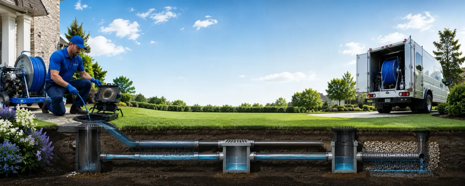 Outdoor drain cleaning information for Berger, MO